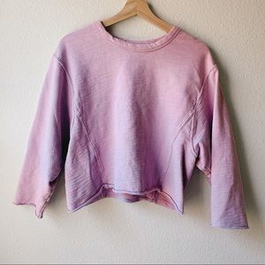 Purple Universal Thread Cropped Sweatshirt